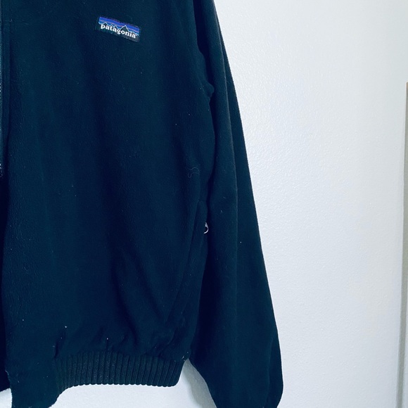 Patagonia Black Jacket Doble Sided With Zip Pockets - Picture 3 of 16